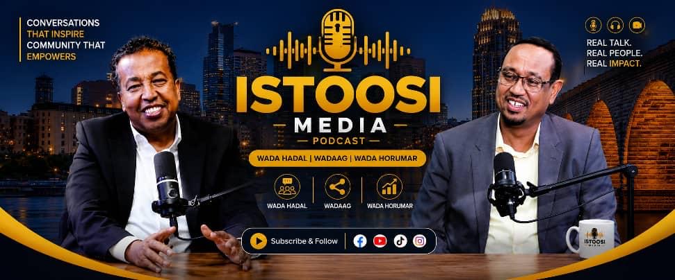 Istoosi Media podcast hosts with the message real talk, real people, real impact